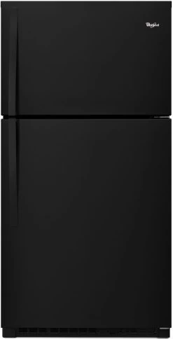Whirlpool® 33 In. 21.3 Cu. Ft. Black Top Freezer Refrigerator