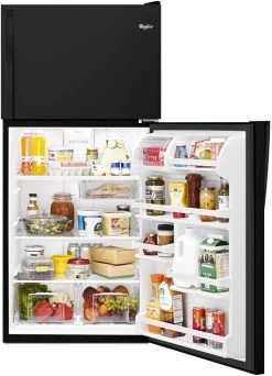 Whirlpool® 30 In. 18.2 Cu. Ft. Black Top Freezer Refrigerator 15 Whirlpool® 30 In. 18.2 Cu. Ft. Black Top Freezer Refrigerator -Professional Kitchen Appliance Store 6217be32 4f2f 42d6 9741 a555c76f3f72