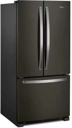 Whirlpool® 33 In. 22.1 Cu. Ft. Fingerprint Resistant Black Stainless Steel Freestanding French Door Refrigerator -Professional Kitchen Appliance Store 63c3484e c890 41b7 9e47 2c4cca721e23