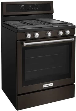 KitchenAid® 30" Black Stainless Steel Freestanding Gas Range 18 KitchenAid® 30" Black Stainless Steel Freestanding Gas Range -Professional Kitchen Appliance Store 67574cd4 9969 4609 aa8c 285037dc30f6