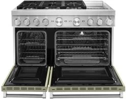KitchenAid® 48" Stainless Steel Commercial Style Freestanding Dual Fuel Range -Professional Kitchen Appliance Store 6a426f46 158b 42c5 850b fb9f3a48c3f1 1
