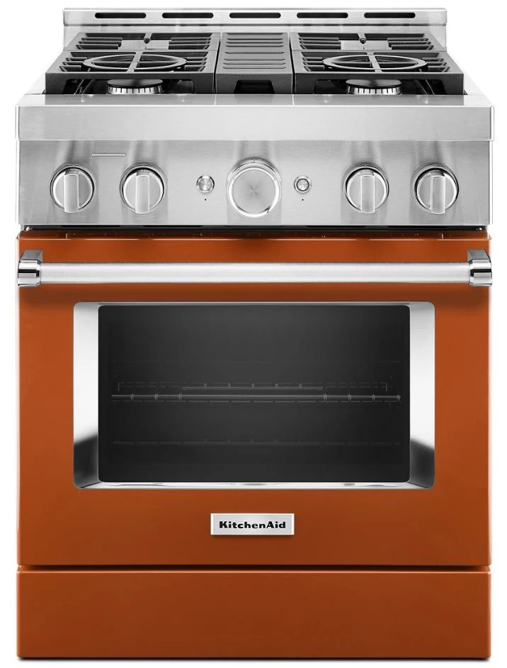 KitchenAid® 30" Scorched Orange Smart Commercial-Style Gas Range 7 KitchenAid® 30" Scorched Orange Smart Commercial-Style Gas Range - Image 5