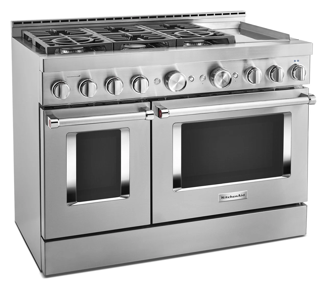 KitchenAid® 48" Stainless Steel Commercial Style Freestanding Gas Range 4 KitchenAid® 48" Stainless Steel Commercial Style Freestanding Gas Range - Image 2
