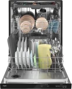 Whirlpool® 24" Black Top Control Built In Dishwasher -Professional Kitchen Appliance Store 6e8a448b 6cdd 4d22 b79a f96b04499965