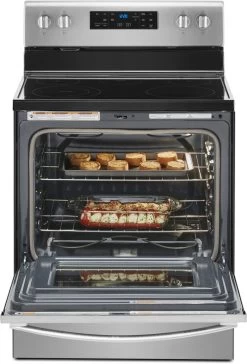 Whirlpool® 30" Fingerprint Resistant Stainless Steel Free Standing Electric Range -Professional Kitchen Appliance Store 6edba733 af2f 4b61 9075 9bc4496640f6