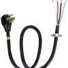 Whirlpool 4' 4-Wire 40 Amp Range Cord -Professional Kitchen Appliance Store 701351fe 4764 4df7 a31d f136a585d80b