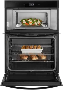 Whirlpool® 30" Black Smart Combination Wall Oven -Professional Kitchen Appliance Store 70a6bc68 73e6 430f 8c08 3f57255aa2ae