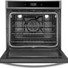 Whirlpool® 27" Black On Stainless Electric Built In Single Oven