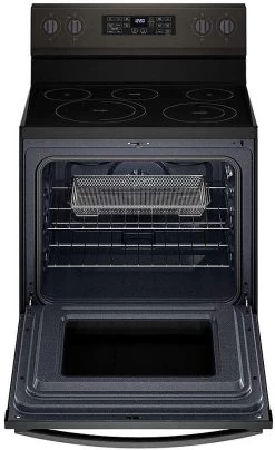 Whirlpool® 30" Black Stainless Freestanding Electric Range With 5-in-1 Air Fry Oven