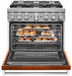 KitchenAid® 36" Scorched Orange Commercial-Style Free Standing Dual Fuel Range -Professional Kitchen Appliance Store 7b62876c fc76 403c 92a0 c2dfc9fca414