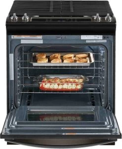 Whirlpool® 30" Black Stainless Freestanding Gas Range -Professional Kitchen Appliance Store 7dfee985 e150 40ea b162 d7c67eb77500