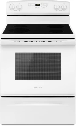 Amana® 29.88" Black Free Standing Electric Range