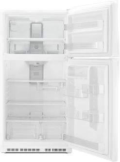 Whirlpool® 33 In. 21.3 Cu. Ft. Monochromatic Stainless Steel Top Freezer Refrigerator -Professional Kitchen Appliance Store 83b39a11 2bba 4449 8d51 eaa5d818463d