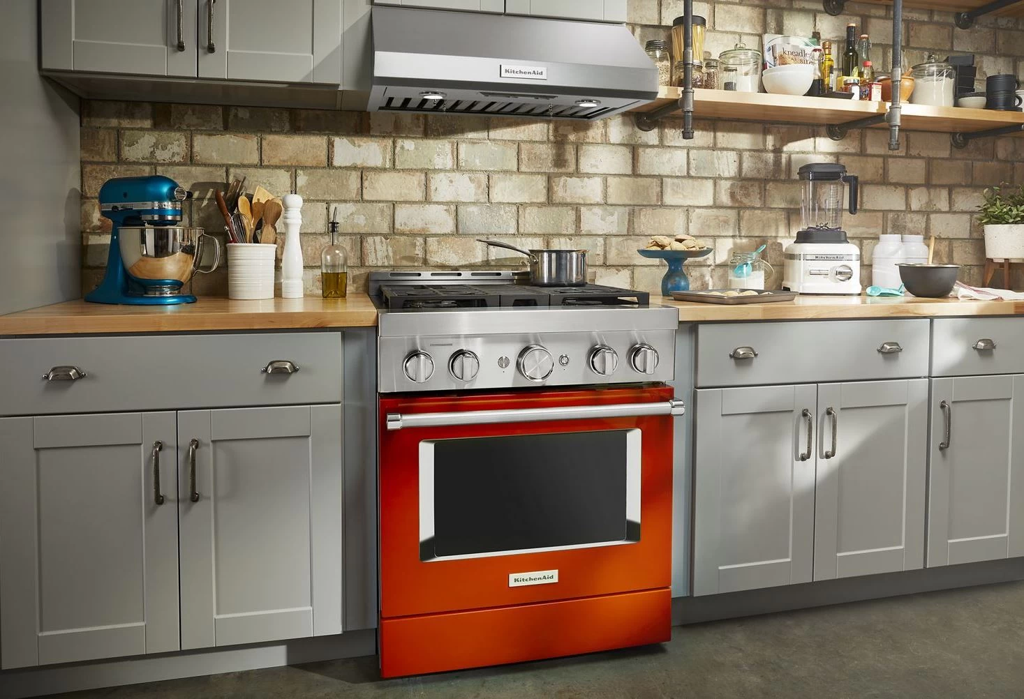 KitchenAid® 30" Scorched Orange Smart Commercial-Style Gas Range 8 KitchenAid® 30" Scorched Orange Smart Commercial-Style Gas Range - Image 6