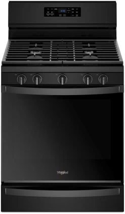 Whirlpool® 30" Freestanding Gas Range-Black -Professional Kitchen Appliance Store 8465cf00 450f 4c4c 8da7 2958c3c7ddfb