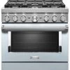 KitchenAid® 36" Misty Blue Smart Commercial-Style Gas Range -Professional Kitchen Appliance Store 8767f7dd f9ba 4162 a10e c959fd5f51ec