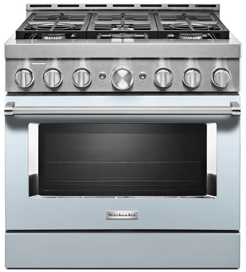 KitchenAid® 36" Misty Blue Smart Commercial-Style Gas Range 3 KitchenAid® 36" Misty Blue Smart Commercial-Style Gas Range