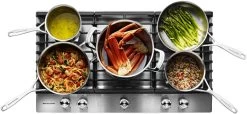 KitchenAid® 36'' Stainless Steel Gas Cooktop