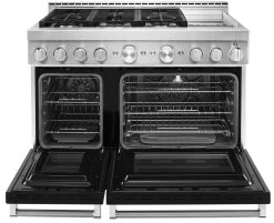 KitchenAid® 48" Imperial Black Smart Commercial-Style Gas Range With Griddle -Professional Kitchen Appliance Store 896dd328 9386 4f02 a553 2ac2662ffd8d