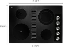 KitchenAid® 30" Stainless Steel Electric Downdraft Cooktop -Professional Kitchen Appliance Store 89a3124c 9842 4866 beff 878286da575e