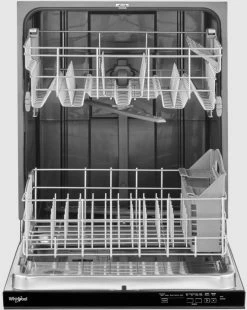 Whirlpool® 24"Black Built-In Dishwasher