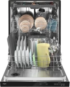 Whirlpool® 24" Fingerprint Resistant Black Stainless Top Control Built In Dishwasher -Professional Kitchen Appliance Store 8eb85dca 550b 424b 9e28 ce819ca6d46e