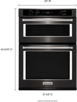 KitchenAid® 30" Black Stainless Steel With PrintShield™ Finish Electric Built In Oven/Microwave Combo -Professional Kitchen Appliance Store 8f5f72ec 8f55 427a 88b1 fc13ca923337