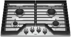 Whirlpool® 30" Stainless Steel Gas Cooktop -Professional Kitchen Appliance Store 920ef2b8 41a7 4108 98c6 cd6bf13072d7 1