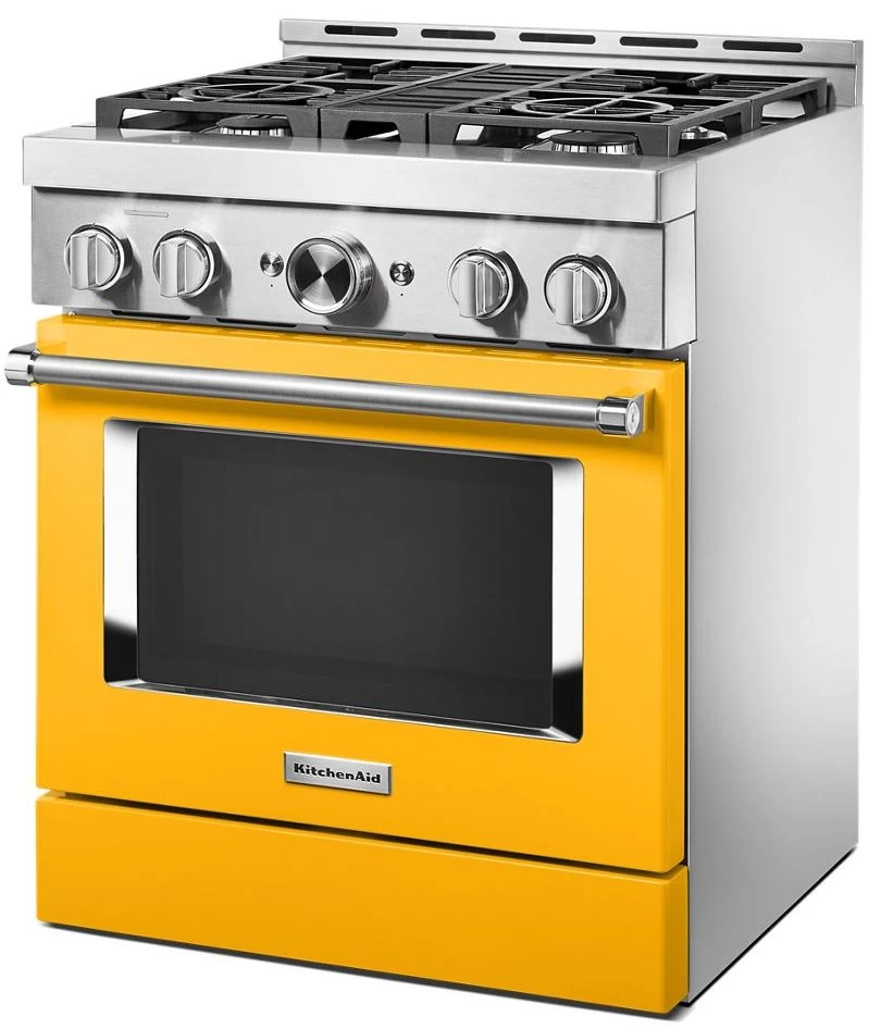 KitchenAid® 30" Yellow Pepper Smart Commercial-Style Gas Range 6 KitchenAid® 30" Yellow Pepper Smart Commercial-Style Gas Range - Image 4