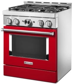 KitchenAid® 30" Passion Red Smart Commercial-Style Gas Range -Professional Kitchen Appliance Store 98737b23 acd3 4d15 95e9 e2b28fe9b0c2