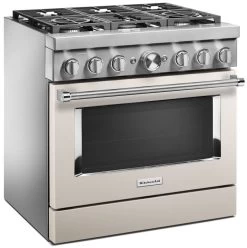 KitchenAid® 36" Milkshake Commercial-Style Free Standing Dual Fuel Range -Professional Kitchen Appliance Store 991d9802 122f 466a 9726 26bce44deffb