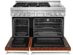 KitchenAid® 48" Scorched Orange Smart Commercial-Style Gas Range With Griddle -Professional Kitchen Appliance Store 99bab399 6130 4176 9310 59d70788b810
