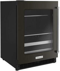 KitchenAid® 4.9 Cu. Ft. Black Stainless Steel Beverage Center