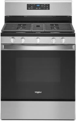 Whirlpool® 30" Fingerprint Resistant Stainless Steel Free Standing Gas Range -Professional Kitchen Appliance Store a304e7dc 9562 4c0d 9aea 160e19b06e1e