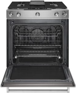 KitchenAid® 30" Stainless Steel Slide In Dual Fuel Range -Professional Kitchen Appliance Store a46374ae 449a 4701 a49b e2baca4b1bde