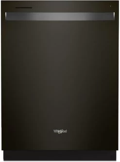 Whirlpool® 24" Black Stainless Built In Dishwasher