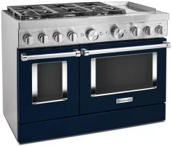 KitchenAid® 48" Ink Blue Commercial-Style Free Standing Dual Fuel Range With Griddle 8 KitchenAid® 48" Ink Blue Commercial-Style Free Standing Dual Fuel Range With Griddle -Professional Kitchen Appliance Store a776f29b 81ca 4876 9a4b 9962b596aa23