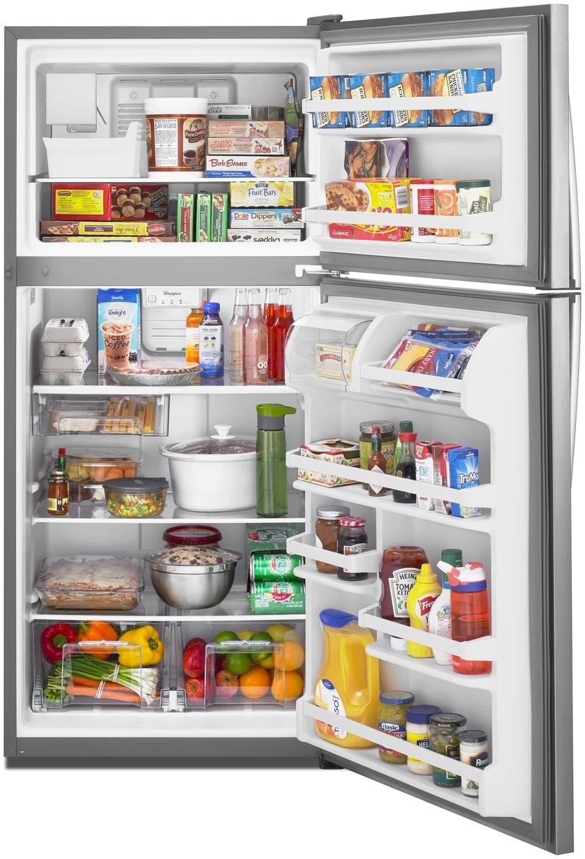 Whirlpool® 30 In. 18.2 Cu. Ft. Stainless Steel Top Freezer Refrigerator 7 Whirlpool® 30 In. 18.2 Cu. Ft. Stainless Steel Top Freezer Refrigerator - Image 5