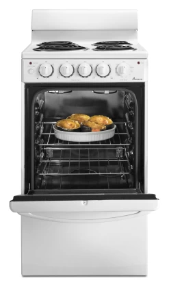 Amana® 20" White Free Standing Electric Range -Professional Kitchen Appliance Store aep222vaw2