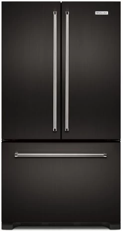 KitchenAid® 21.94 Cu. Ft. Black Stainless Steel With PrintShield™ Finish Counter Depth French Door Refrigerator