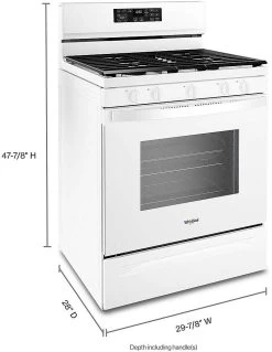 Whirlpool® 30" White Freestanding Gas Range With 5-in-1 Air Fry Oven -Professional Kitchen Appliance Store b423067f c69b 4029 8813 5ab557971bf8