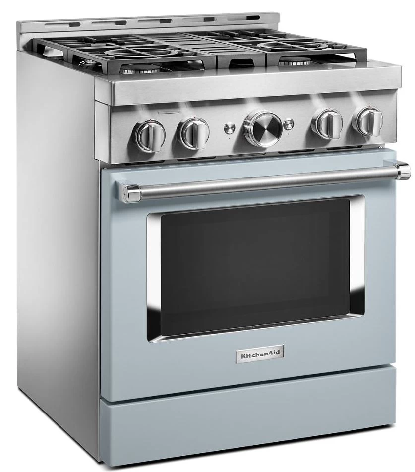KitchenAid® 30" Misty Blue Smart Commercial-Style Gas Range 5 KitchenAid® 30" Misty Blue Smart Commercial-Style Gas Range - Image 3