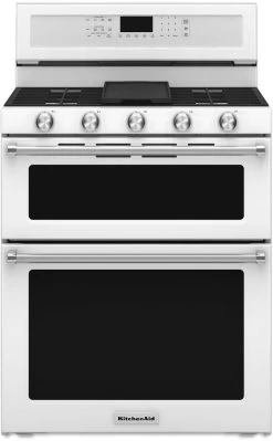 KitchenAid® 30" White Free Standing Gas Double Oven Range 5 KitchenAid® 30" White Free Standing Gas Double Oven Range -Professional Kitchen Appliance Store bd55d0d2 d87d 4738 a9df a3d183abd9f2