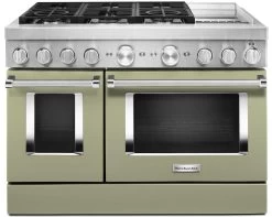 KitchenAid® 48" Stainless Steel Commercial Style Freestanding Dual Fuel Range -Professional Kitchen Appliance Store c2feef7a 102b 4b4b b4c5 2627a2c79371 1