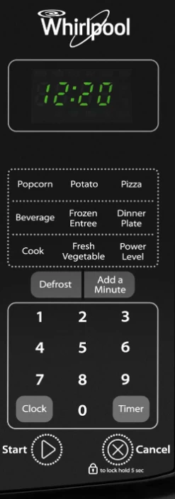 Whirlpool® 0.7 Cu. Ft. Black Countertop Microwave -Professional Kitchen Appliance Store cc9c7775 b49d 4aba ad26 4300b1351030