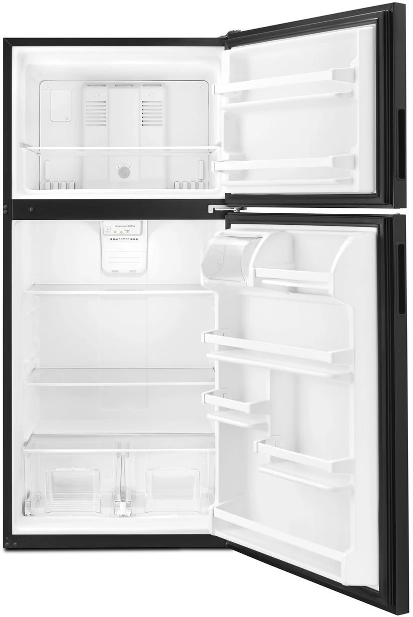 Amana® 30 In. 18.2 Cu. Ft. Black Top Freezer Refrigerator 4 Amana® 30 In. 18.2 Cu. Ft. Black Top Freezer Refrigerator - Image 2