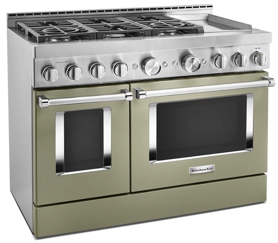 KitchenAid® 48" Stainless Steel Commercial Style Freestanding Gas Range 3 KitchenAid® 48" Stainless Steel Commercial Style Freestanding Gas Range
