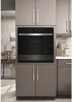 Whirlpool® 30" PrintShield™ Black Stainless Steel Single Electric Wall Oven -Professional Kitchen Appliance Store d827ba8d 58ab 40ea 8c4f e92fb460717c