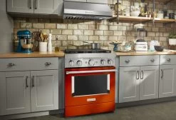 KitchenAid® 30" Scorched Orange Commercial-Style Free Standing Dual Fuel Range -Professional Kitchen Appliance Store d90d6f92 5696 469f aaae 987eceeffdb3
