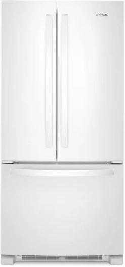 Whirlpool® 33 In. 22.1 Cu. Ft. Fingerprint Resistant Stainless Steel Freestanding French Door Refrigerator